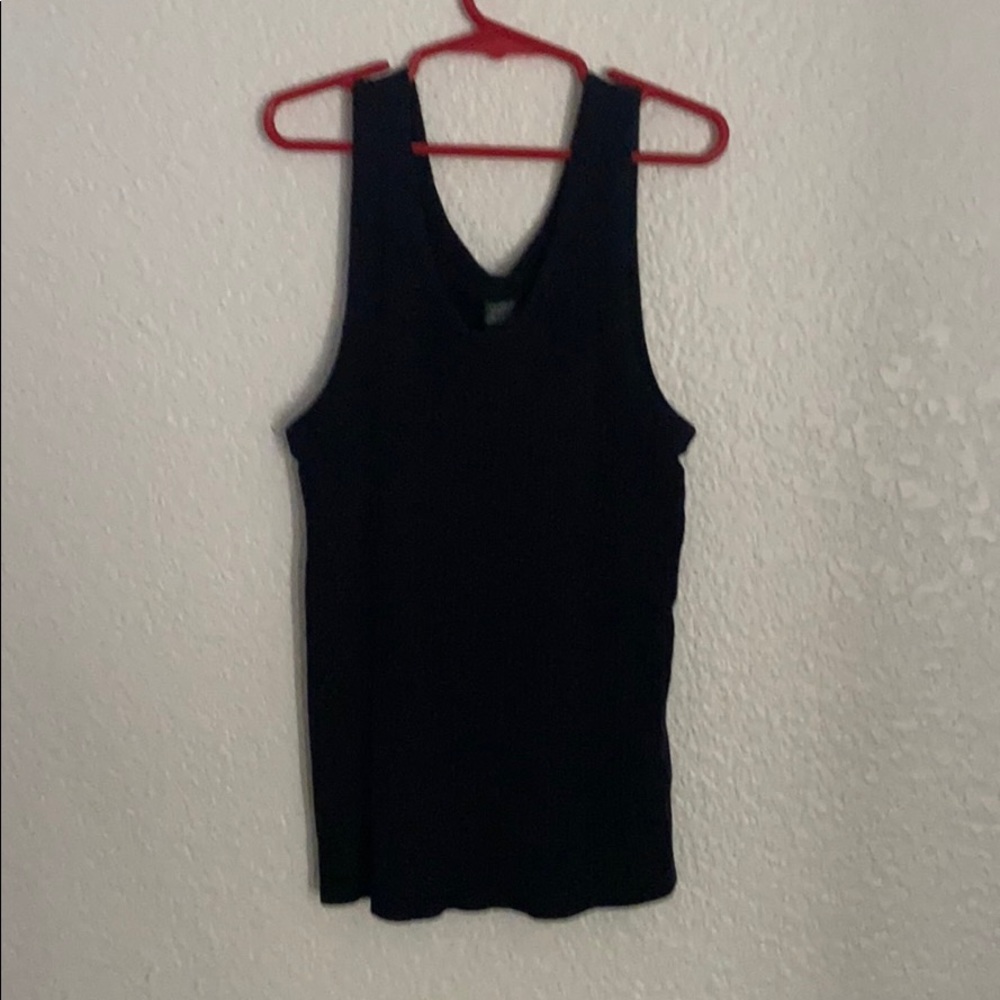 black tank top